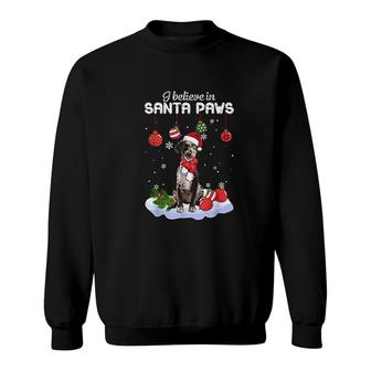 I Believe In Santa Paws Catahoula Leopard Gift Sweatshirt | Mazezy