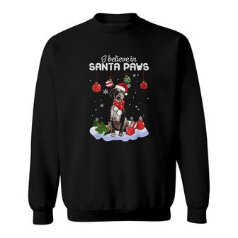 I Believe In Santa Paws Catahoula Leopard Gift Sweatshirt | Mazezy