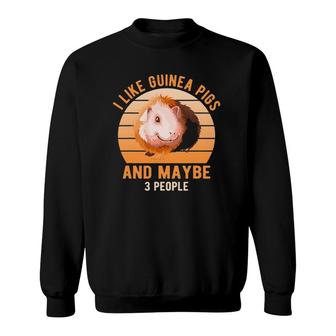 I Like Guinea Pigs Wheek Cavy Lover Guinea Pig Mom Pet Sweatshirt | Mazezy