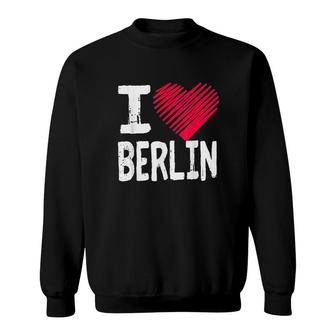 I Love Berlin Germany Sweatshirt | Mazezy