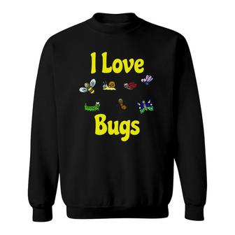 I Love Bugs Insects Fans Sweatshirt | Mazezy DE