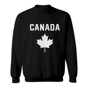 I Love Canada Minimalist Canadian Flag V2 Sweatshirt - Thegiftio UK