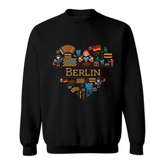 I Love Germany Berlin Heart Sweatshirt | Mazezy