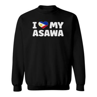 I Love My Asawa Wife Philippines Flag Pino Filipina Filipino Sweatshirt | Mazezy