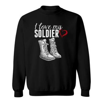 I Love My Soldier - Proud Military Wife Sweatshirt | Mazezy DE