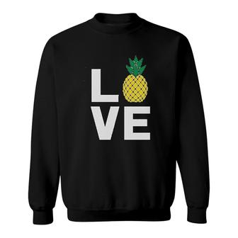 I Love Pineapples Sweatshirt | Mazezy