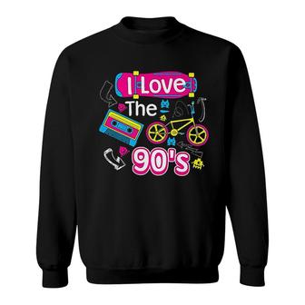 I Love The 90s Cute Fancy Millennials Gift Sweatshirt - Thegiftio UK
