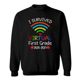 I Survived Virtual 1St Grade End Of Year Distance Learning Sweatshirt