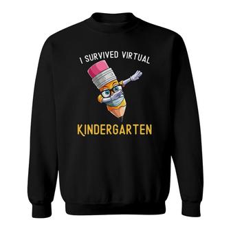 I Survived Virtual Kindergarten Graduation Class Of 2021 Ver2 Sweatshirt | Mazezy