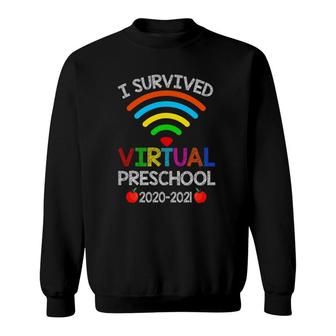 I Survived Virtual Preschool End Of Year Distance Learning Sweatshirt | Mazezy