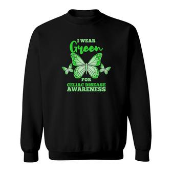 I Wear Green For Celiac Disease Awareness Gluten Free Tee Sweatshirt | Mazezy