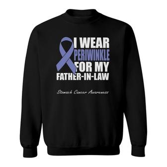 I Wear Periwinkle For My Father In Law Stomach Cancer Sweatshirt | Mazezy