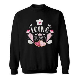Icing Queen Design For Cookie Decorators Bakers Design Sweatshirt | Mazezy