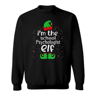 I'm The School Psychologist Elf Christmas Sweater Sweatshirt | Mazezy