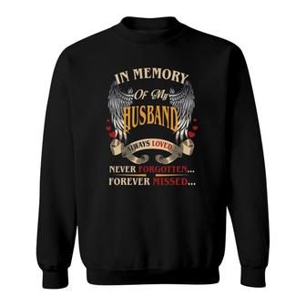 In Loving Memories Of My Husband-Gift For Single Mom Mother Sweatshirt | Mazezy
