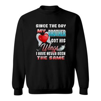 In Loving Memory Of My Brother For Brother Lives In Heaven Sweatshirt - Thegiftio UK