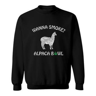 Instant Message Wanna Alpaca Bowl Sweatshirt | Mazezy