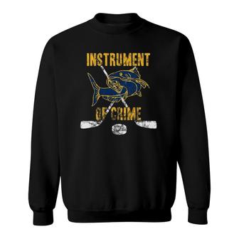 Instrument Of Crime Catfish Hockey Sweatshirt | Mazezy
