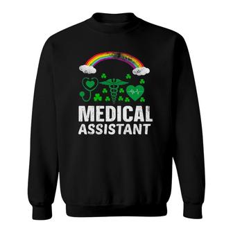 Irish Nurse St Patricks Day Love Medical Assistant Sweatshirt | Mazezy