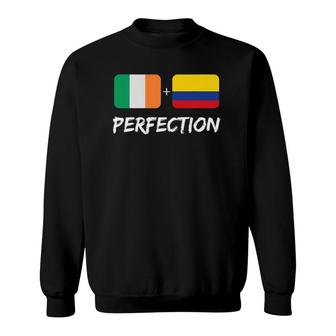 Irish Plus Colombian Perfection Heritage Flag Sweatshirt | Mazezy