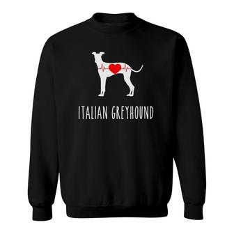 Italian Greyhound Dog Lover Top Breed Mom Shows Sweatshirt | Mazezy