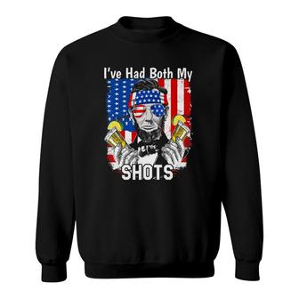 It's Cool I've Had Both My Shots Lincoln 4Th Of July Funny Sweatshirt | Mazezy