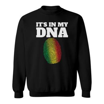 It's In My Dna African Black History Juneteenth Fingerabdruck Langarm Sweatshirt | Mazezy