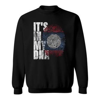 It's In My Dna Laotian Lao Asia Asian Gifts Laos Flag Sweatshirt | Mazezy