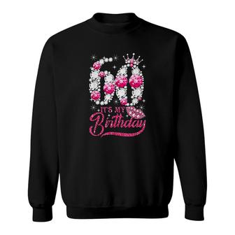Its My 60th Birthday Queen 60 Years Old Shoes Crown Diamond Sweatshirt - Seseable