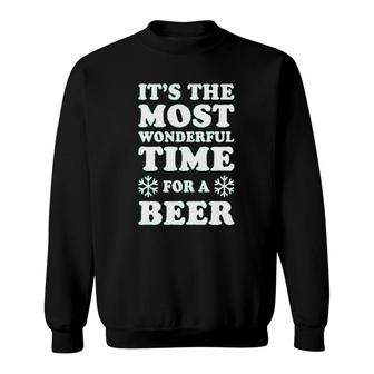 Its The Most Wonderful Time For A Beer Sweatshirt | Mazezy UK