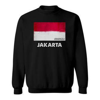Jakarta Indonesia Flag Jakarta Sweatshirt | Mazezy