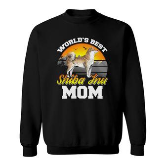 Japanese Kawaii Worlds Best Shiba Inu Mom Spitz Breed Sweatshirt | Mazezy
