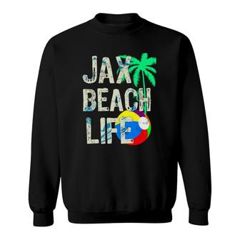Jax Beach Life Summer Time Beach Love Graphic Sweatshirt | Mazezy