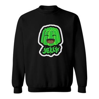 Jelly Green Smile Sweatshirt | Mazezy