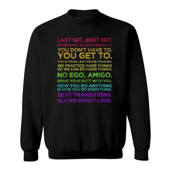 Jess Sims Motivational Quotes - Rainbow Text Sweatshirt | Mazezy