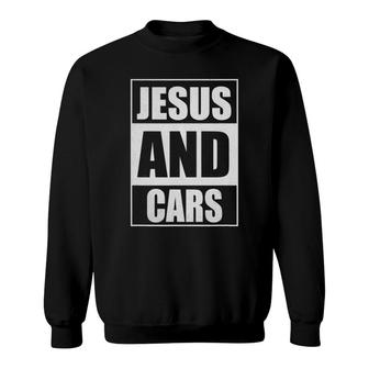 Jesus And Cars For Christian Men Women Boy Girl Gift Sweatshirt | Mazezy DE