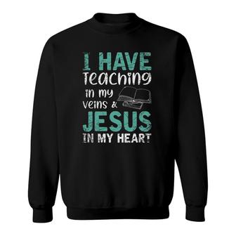 Jesus Christ God Savor Christian Teacher Gift Jesus Sweatshirt | Mazezy