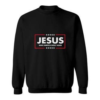 Jesus Make America Godly Again Sweatshirt - Thegiftio UK