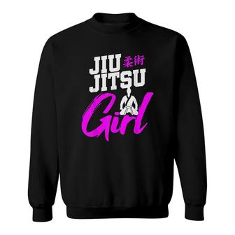 Jiu Jitsu Girl Brazilian Martial Art Sweatshirt | Mazezy