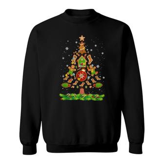 Jolly Gingerbread Family Christmas Tree Gingerbread Decor Sweatshirt | Mazezy