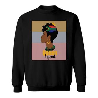 June Queen Squad African Black Girl Empowerment Melanin Color Sweatshirt - Thegiftio UK