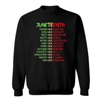 Juneteenth African American Black Men Women Boys Girls Sweatshirt | Mazezy