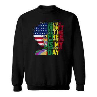 Juneteenth Dashiki American Flag Black Women Independence Sweatshirt | Mazezy