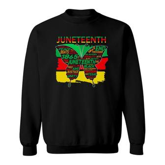 Juneteenth Freedom Day June 19Th Junenth African American Sweatshirt | Mazezy