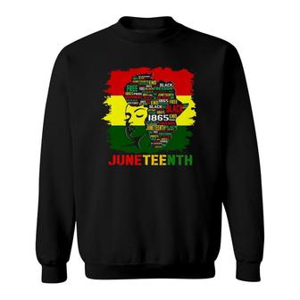 Juneteenth Independence Day - African Flag Black History Tee Sweatshirt | Mazezy