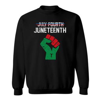 Juneteenth Is My Independence Day Juneteenth Sweatshirt | Mazezy