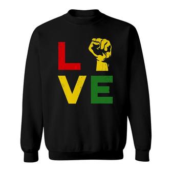 Juneteenth Vintage Love Emancipation Day Melanin Black Pride Sweatshirt | Mazezy