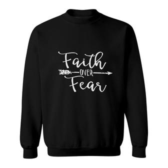 Juniors Faith Over Fear Sweatshirt | Mazezy AU