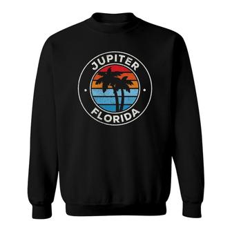 Jupiter Florida Fl Vintage Graphic Retro 70S Sweatshirt | Mazezy