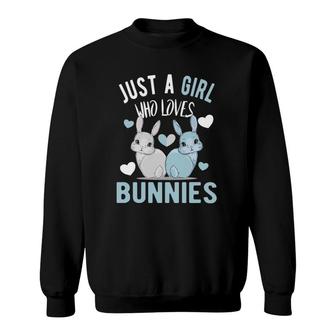 Just A Girl Who Loves Bunnies Bunny Mom Sweatshirt | Mazezy